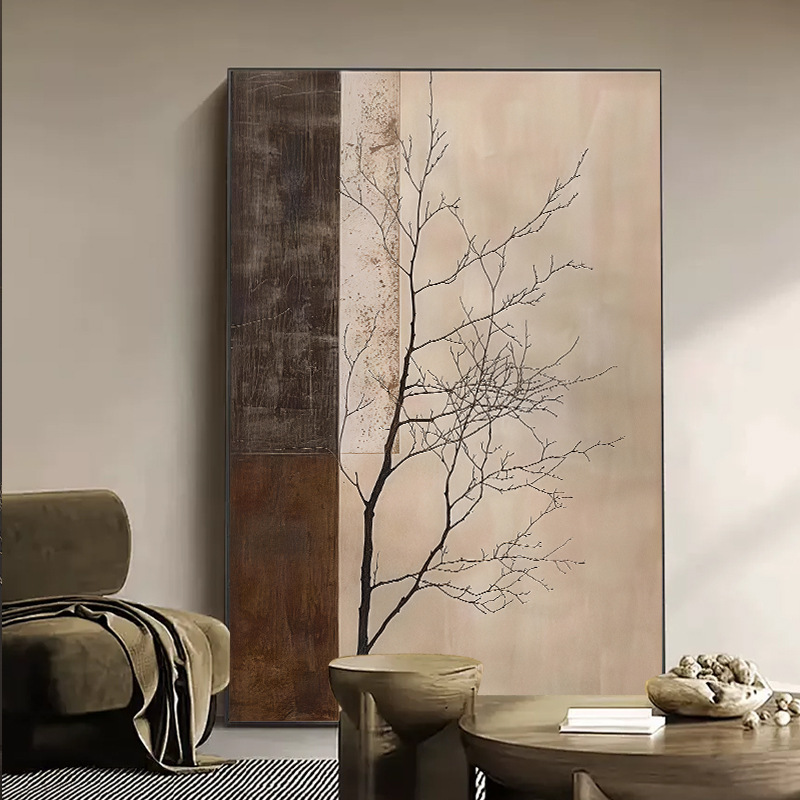 Wabi-sabi style texture art decorative painting