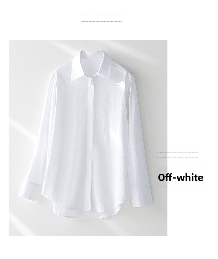 New autumn solid-color long-sleeved shirts