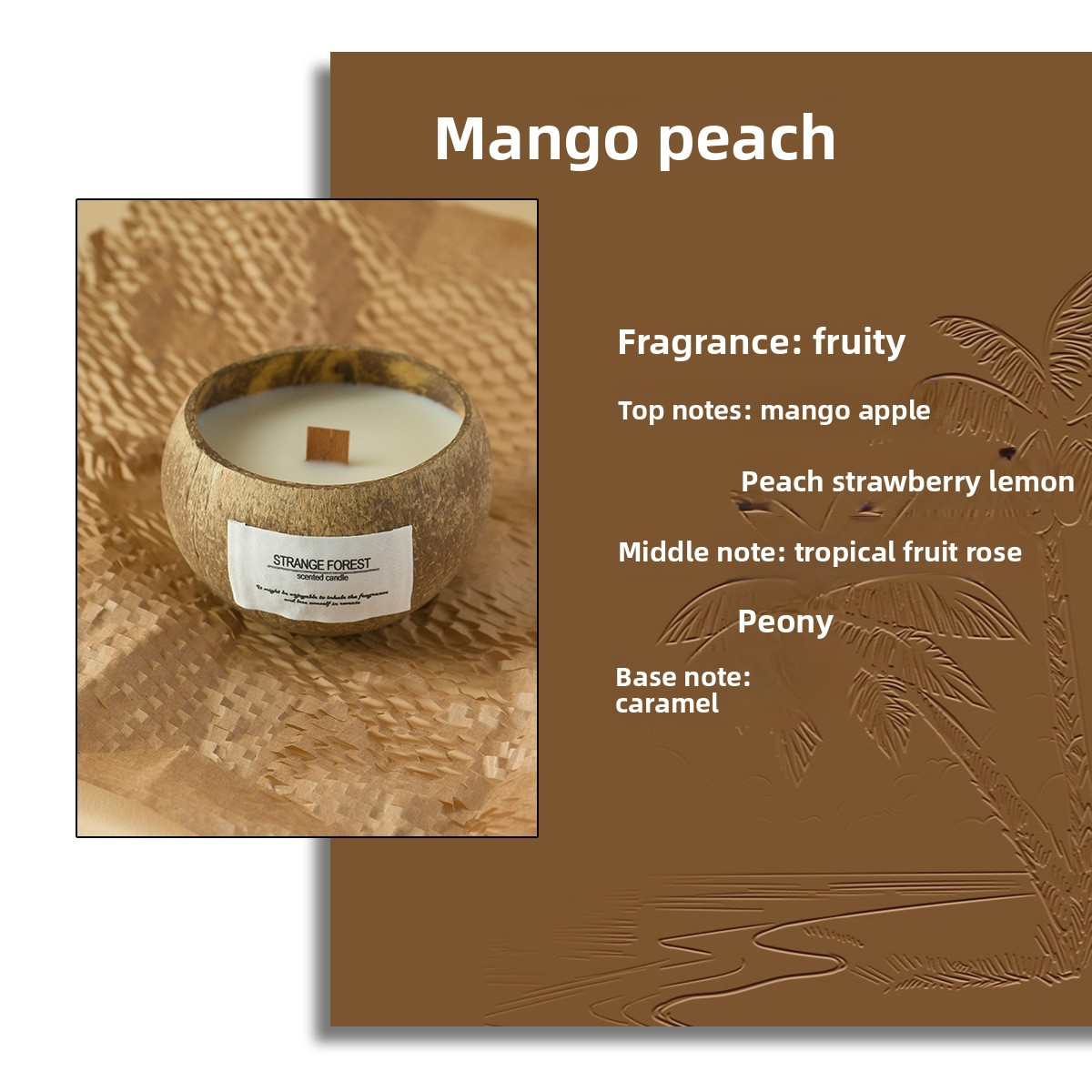 Coconut Shell Scented Candle