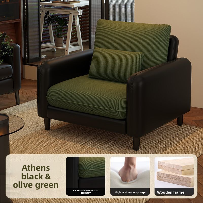 Small apartment living room light luxury retro sofa