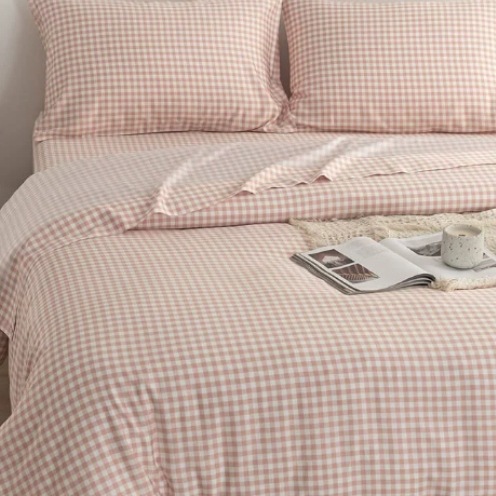 100% linen bed sheet and quilt cover set