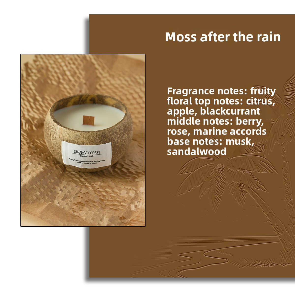 Coconut Shell Scented Candle