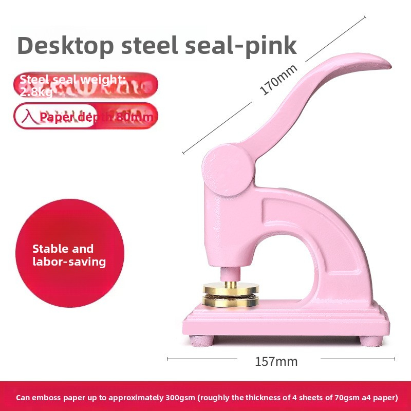 Custom Steel Stamp Advertising Embossing Book Embossing Machine