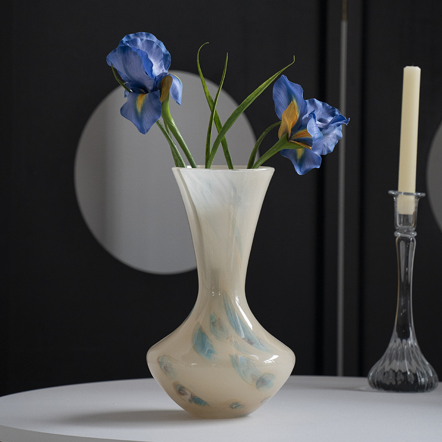 New Chinese-style flower arrangement artistic ornaments and retro flower vessels