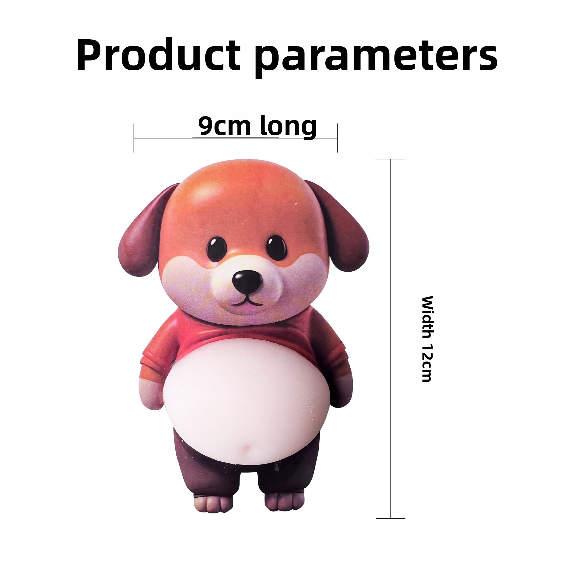 [Buy one, get three]Chubby Shiba Inu Squeeze Toy Stress Relief Car Sticker