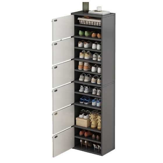 Narrow household shoe cabinet