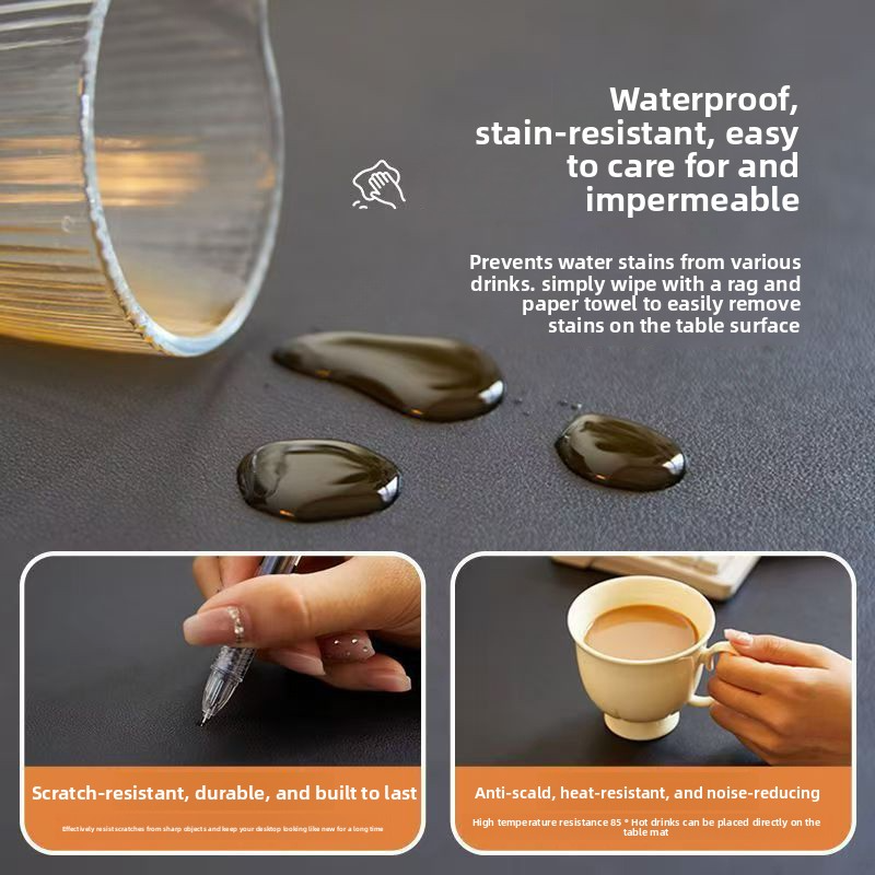 Disposable waterproof, oil-proof and heat-resistant dining table mat