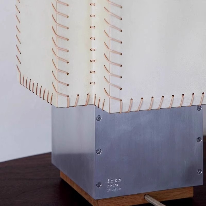 Medieval art niche design sheepskin paper table lamp