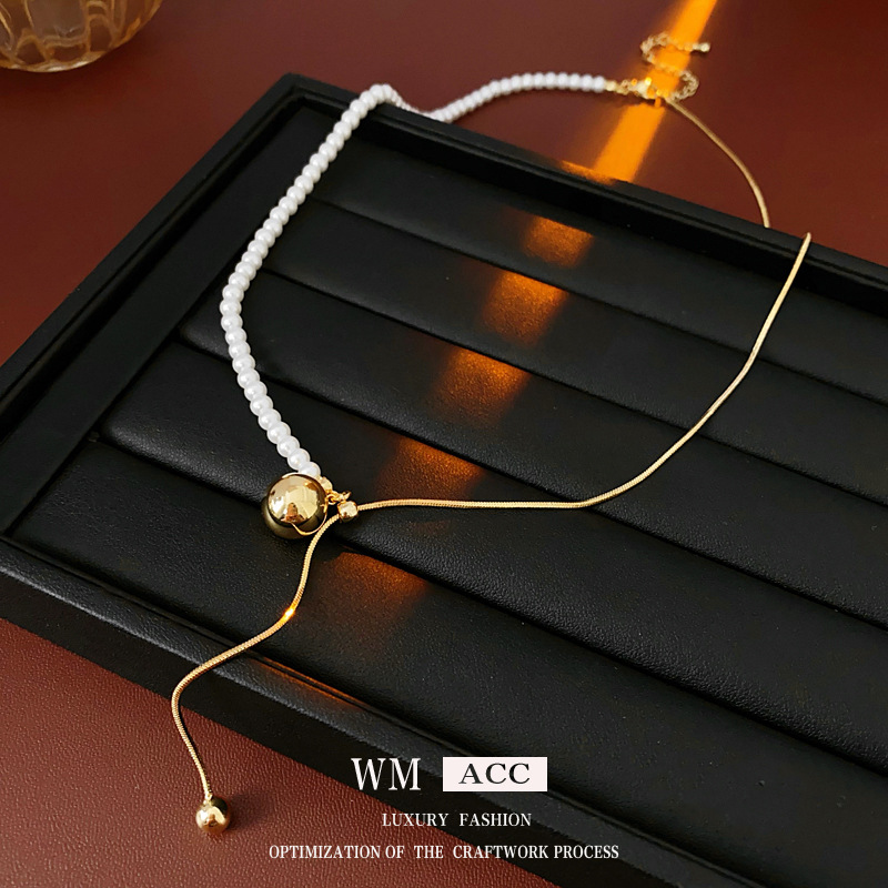 Fashionable Adjustable Pearl Necklace