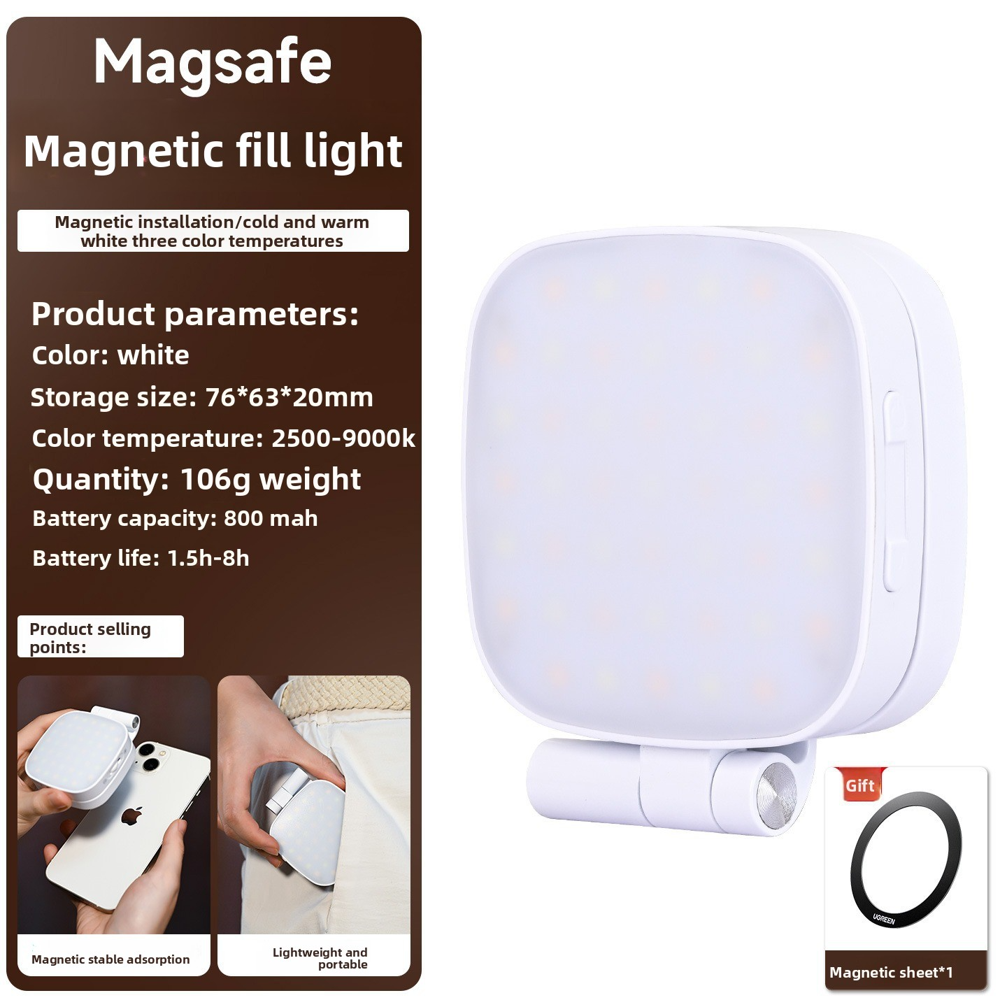 Selfie Magnetic Mini Fill Light