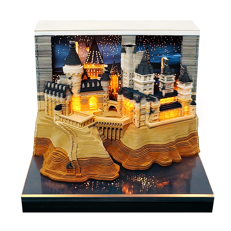 Harry Potter Magic Eagle Paper Carving 3D Stereo Sticky Notes