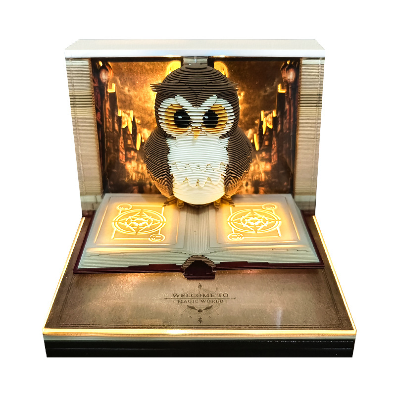Harry Potter Magic Eagle Paper Carving 3D Stereo Sticky Notes