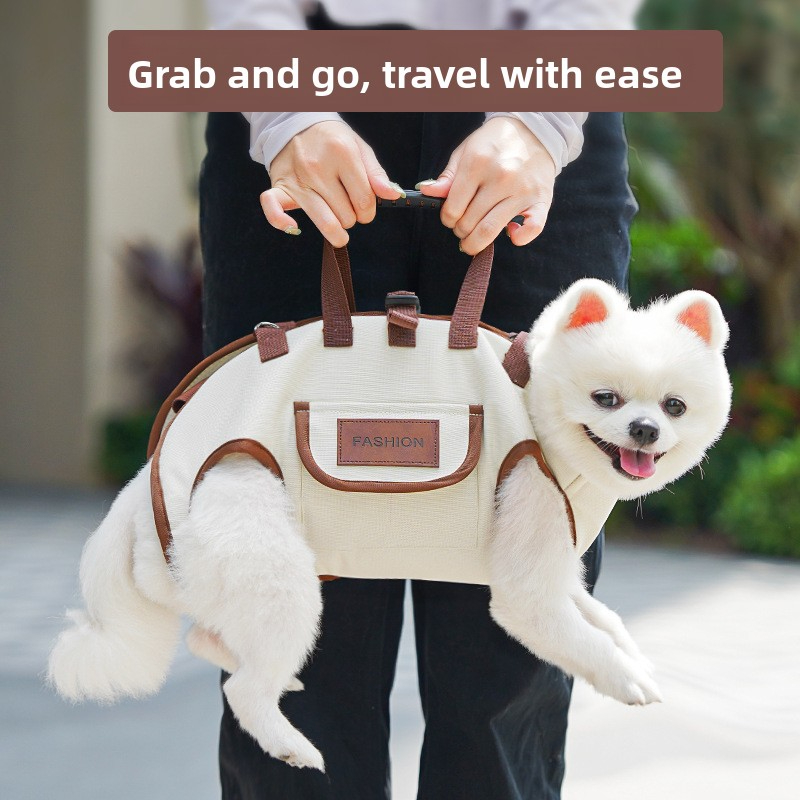 Cat Carrier Dog Carrier Outdoor Portable Breathable Small Dog Leash Bag Handheld Crossbody