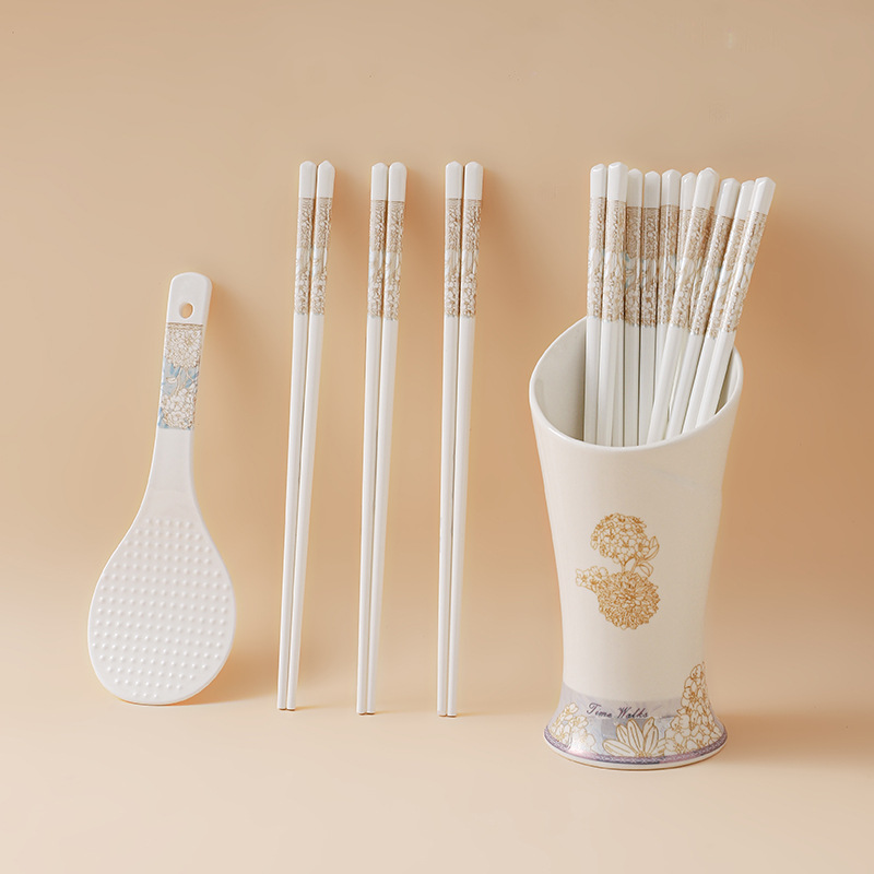 Ceramic Chopstick Set: Time Stroll