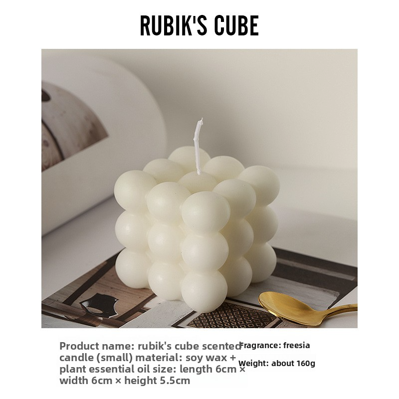 Creative geometric-shaped home decorative aromatherapy candle small ornaments