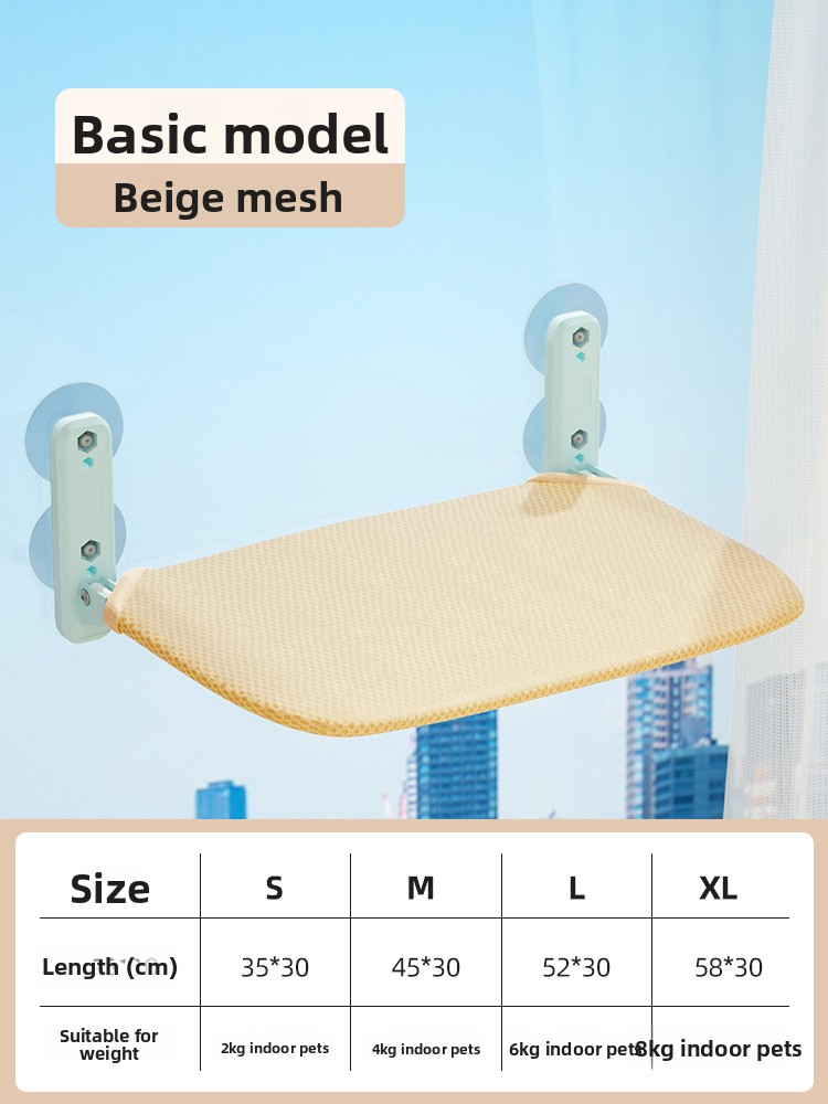 Suction cup foldable cat hammock cat climbing frame