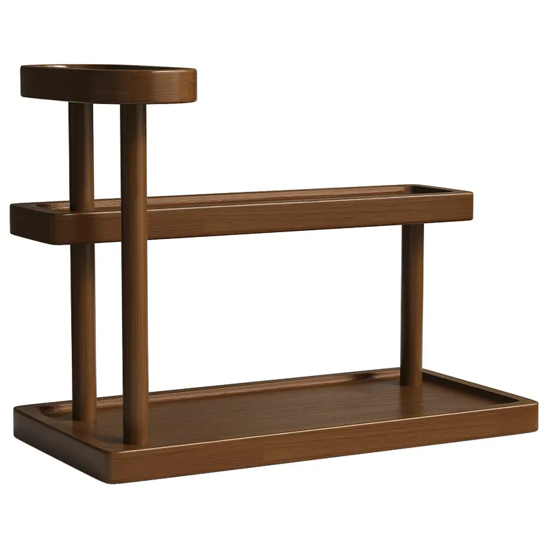 Solid wood desktop high-end sense shelf