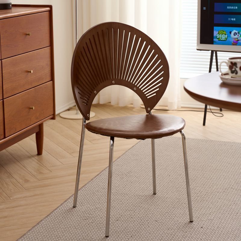 Nordic Shell Metal Dining Chair