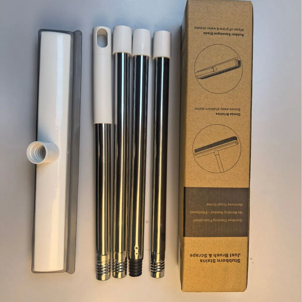 Stainless steel silicone cleaning brush