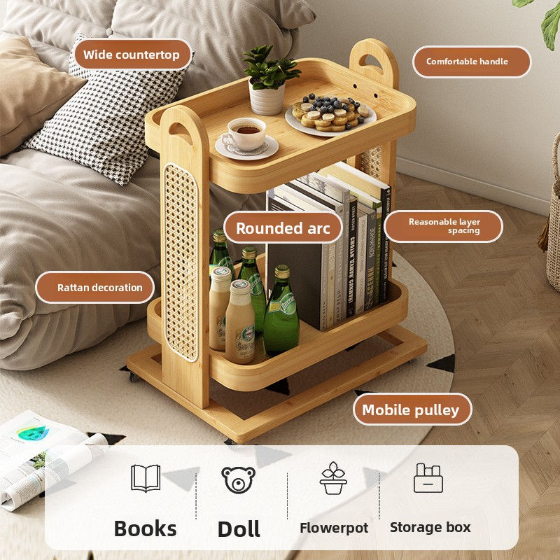 Movable and storable small coffee table