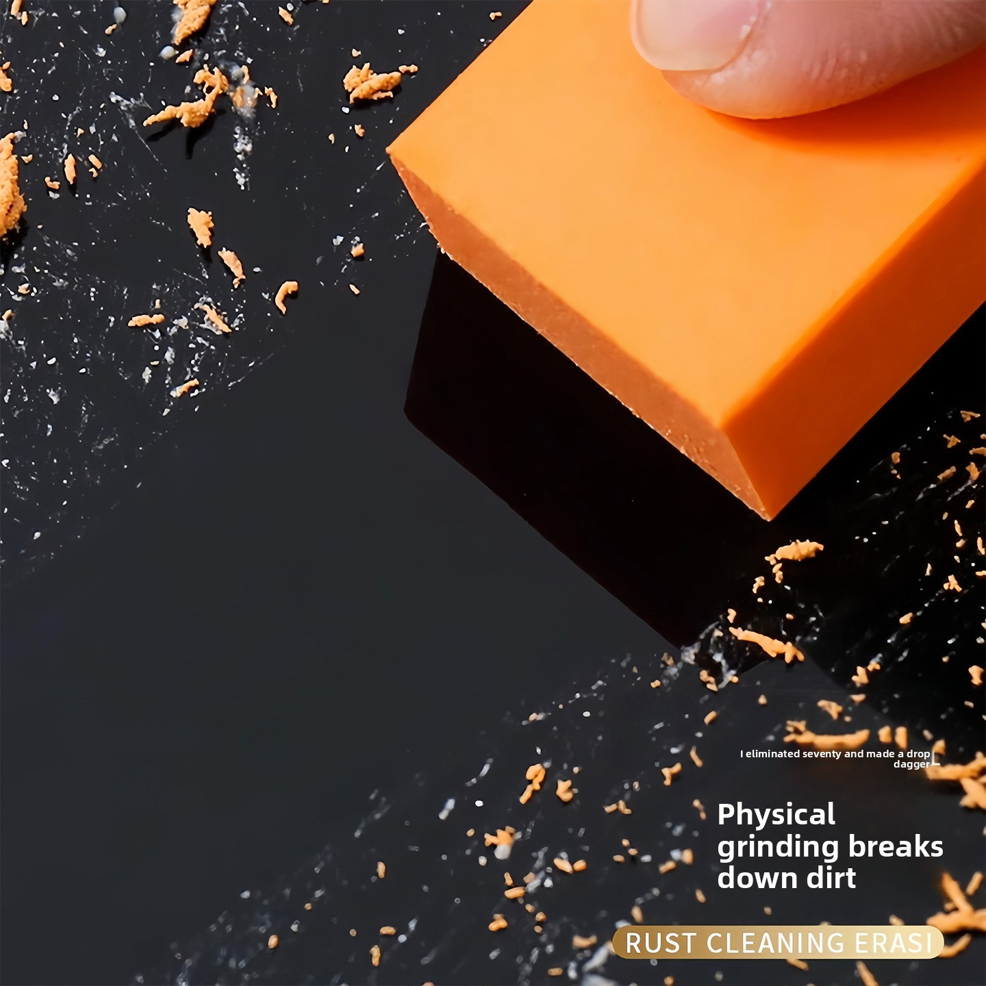 Rubber Scouring Pad Japanese Style Multi-Functional Household Kitchen Countertop Cleaning Tool Stainless Steel Faucet Descaling Pad