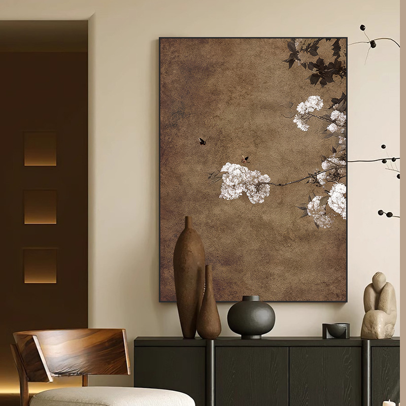 Wabi-sabi style texture art decorative painting