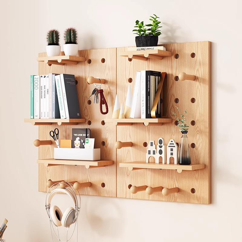 Hole board wall display rack