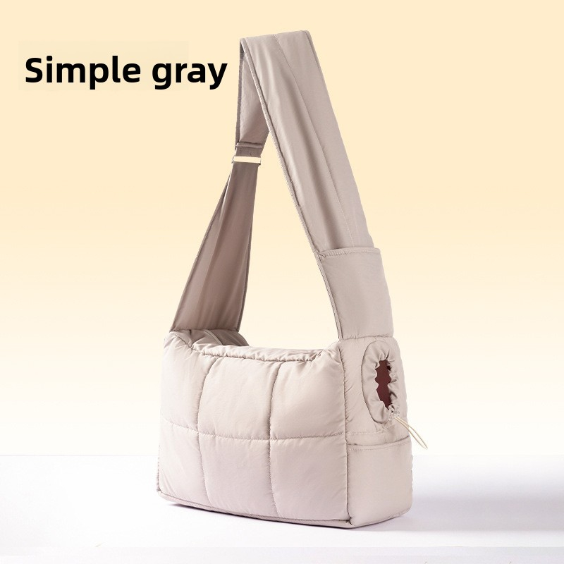 Cat Bag Dog Bag Portable Outing Bag Crossbody Bag Winter Warm