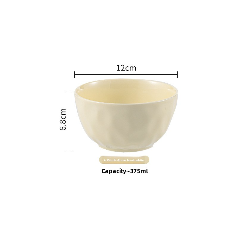 8-inch large household soup bowl, large ceramic instant noodle bowl