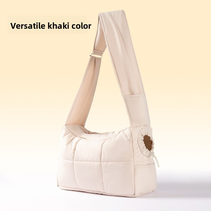 Cat Bag Dog Bag Portable Outing Bag Crossbody Bag Winter Warm