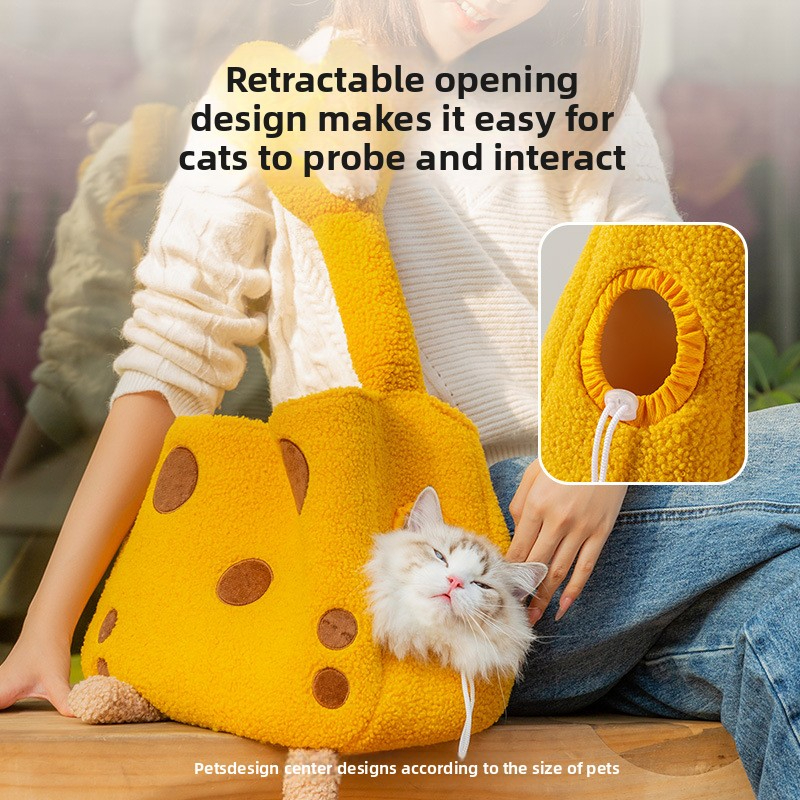 Cat Bag Dog Bag Portable Outing Bag Crossbody Bag Winter Warm