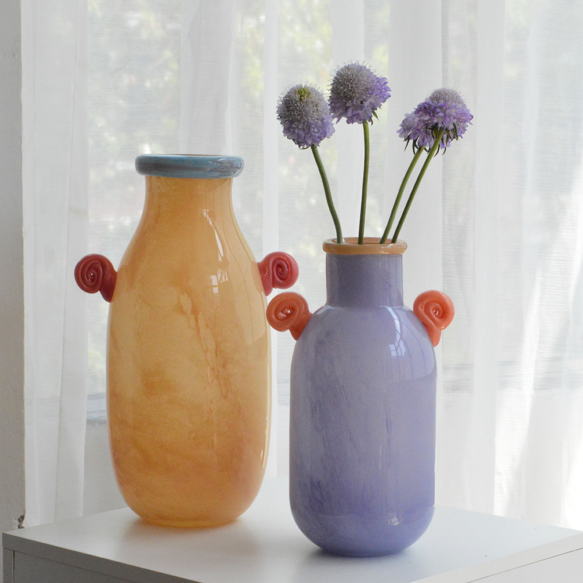 Dopamine candy-colored glass vase