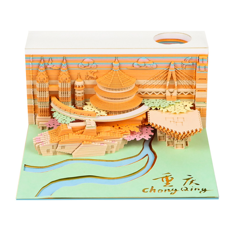 Paper carving calendar Harry Potter 3D stereo sticky note book