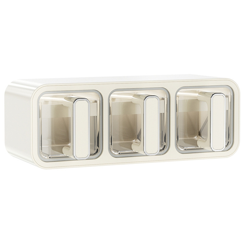 High-end household wall-mounted condiment storage set, which can store seasonings such as salt and monosodium glutamate