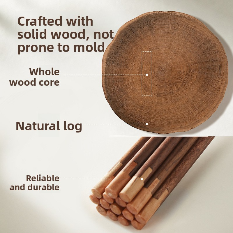 Household heat-resistant wooden chopsticks