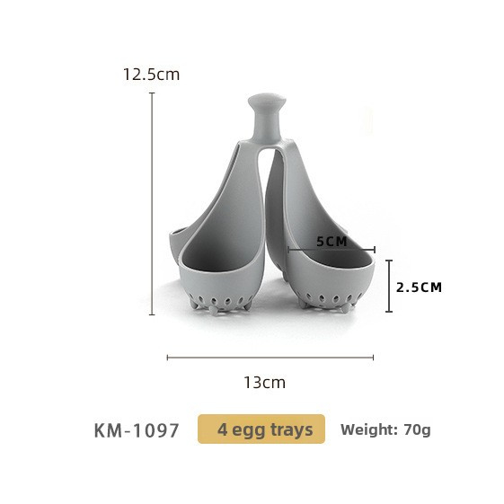 Kitchen Supplies Convenient Silicone Egg Cooking Tray