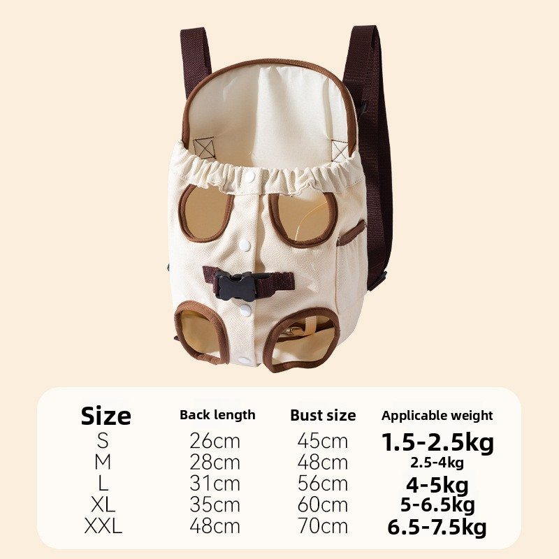 Chest Pet Bag Backpack Outing Carrying Bag