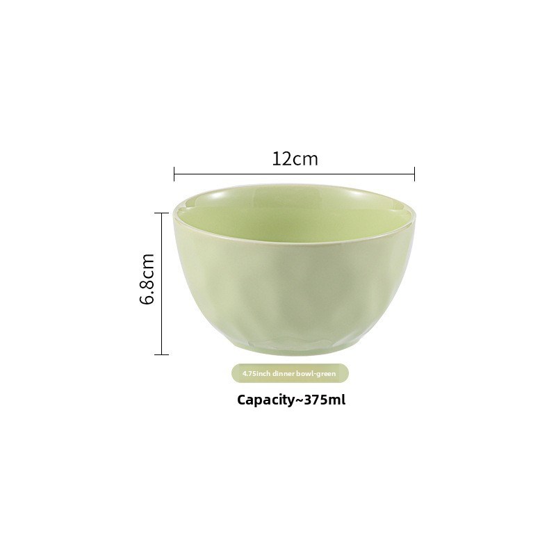 8-inch large household soup bowl, large ceramic instant noodle bowl