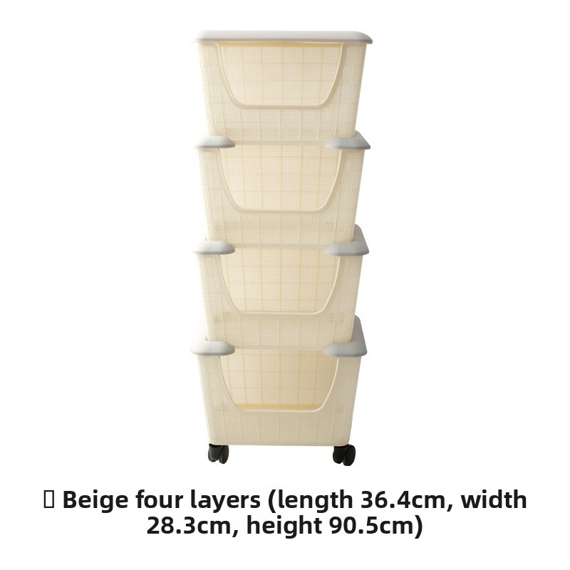 Kitchen shelf vegetable floor-standing multi-layer vegetable basket