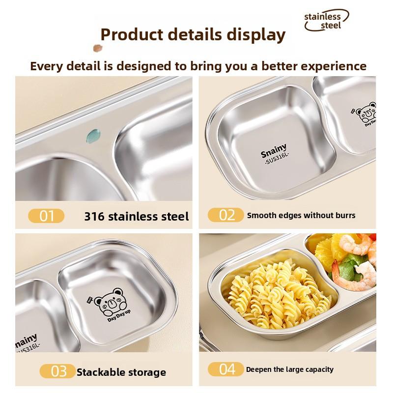 316 stainless steel children's dinner plate home