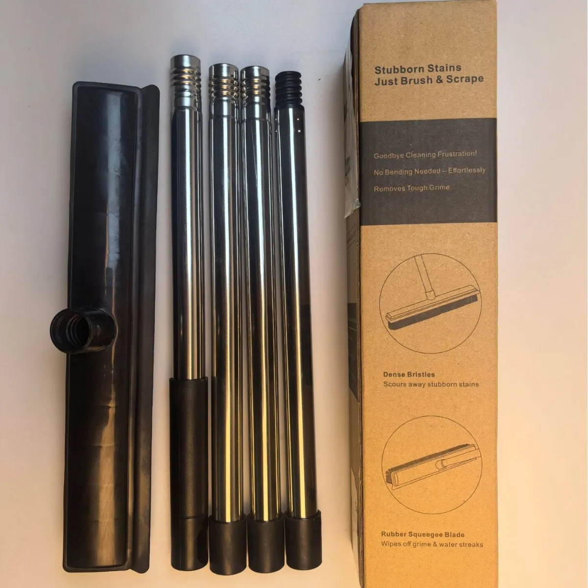 Stainless steel silicone cleaning brush