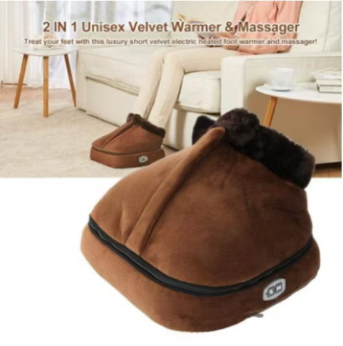 2-in-1 Heating and Massage Foot Warmer