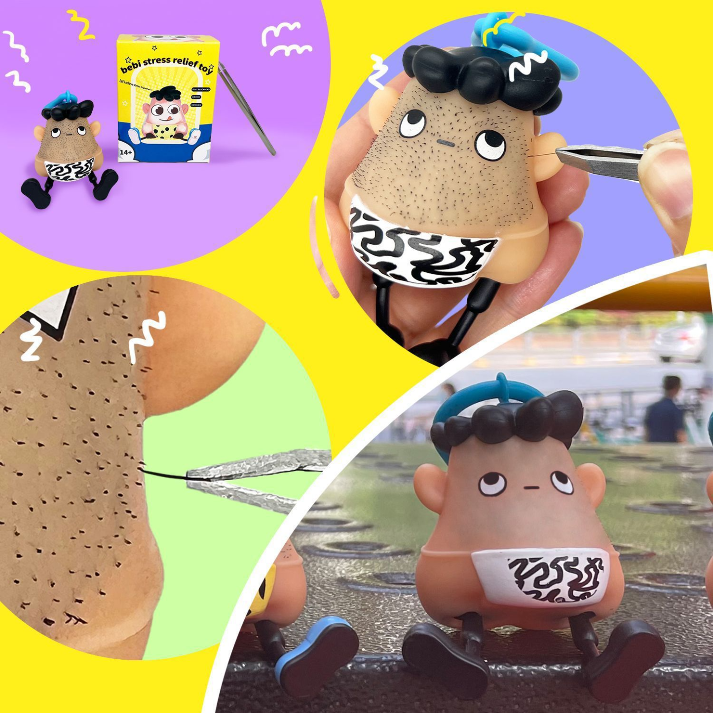 Blackhead squeezing stress-relief and venting toy