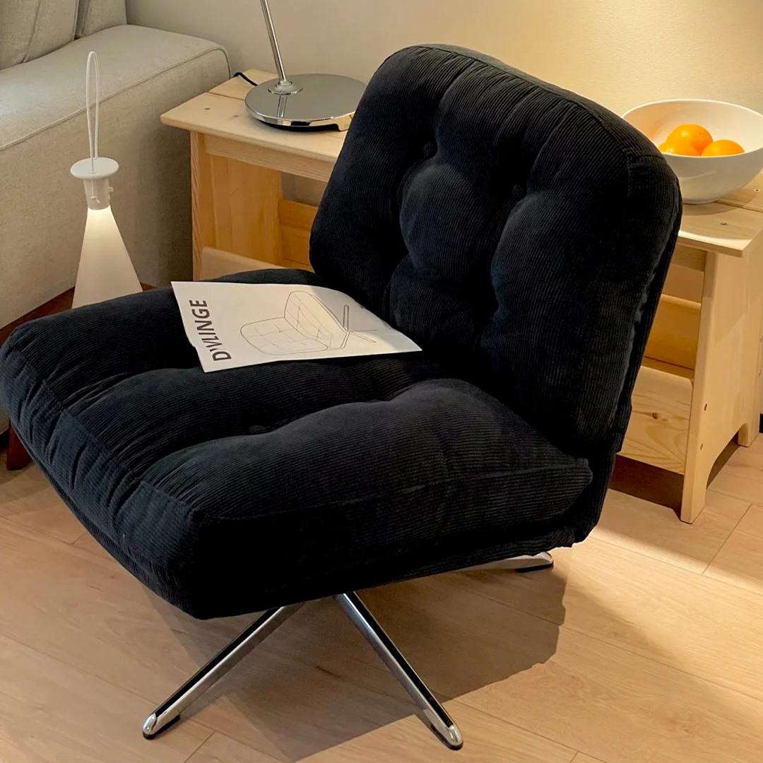 Modern minimalist single-person swivel lazy sofa