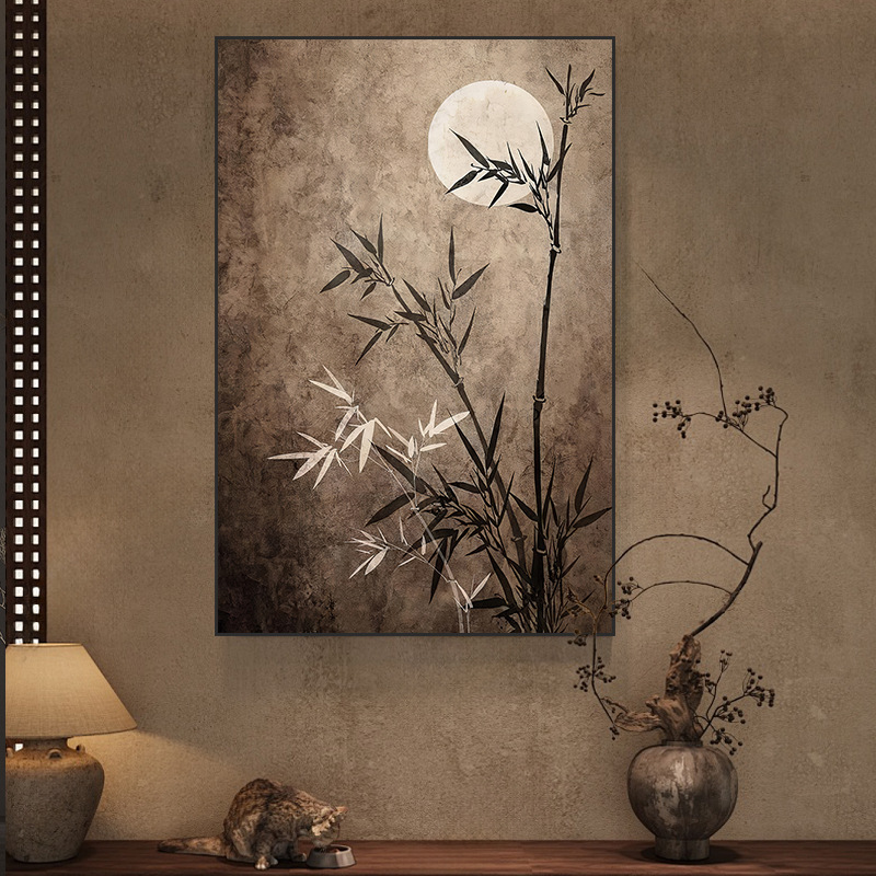 Wabi-sabi style texture art decorative painting