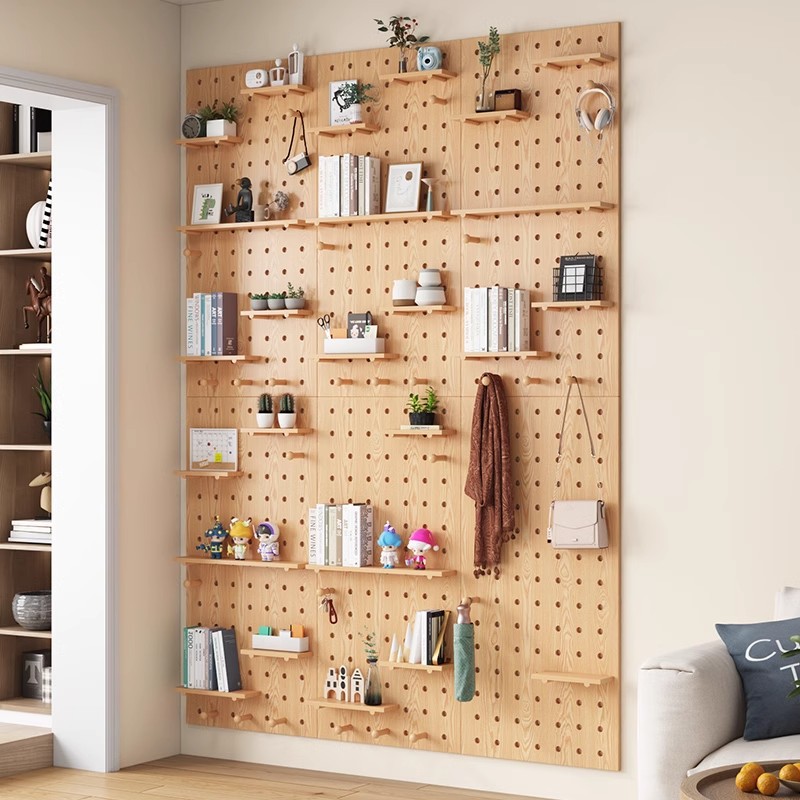 Hole board wall display rack