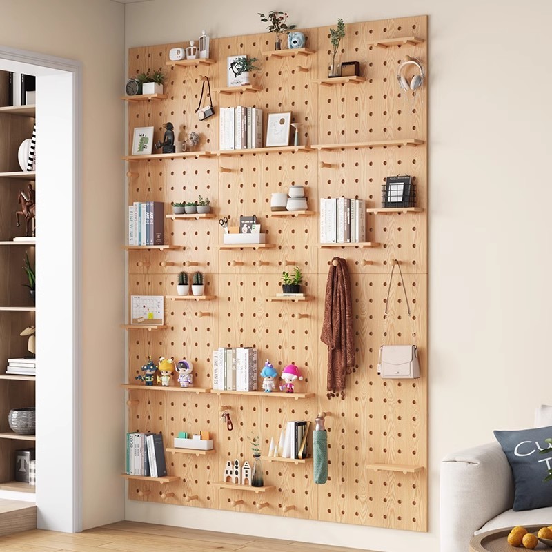 Hole board wall display rack