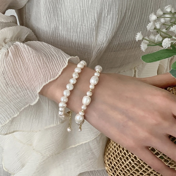 High-end temperament natural freshwater pearl bracelet