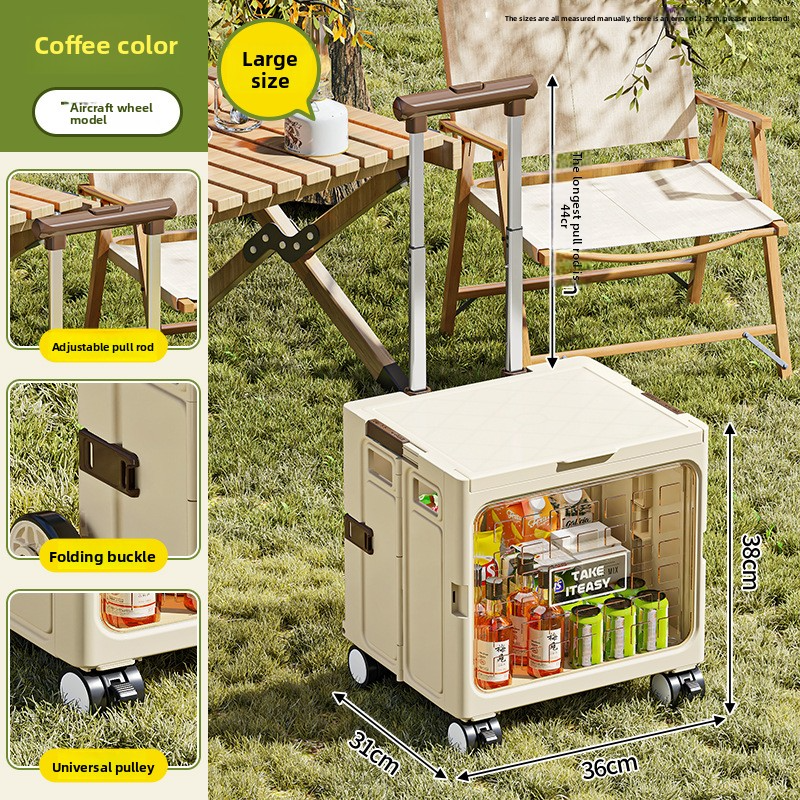 Outdoor foldable climbing cart