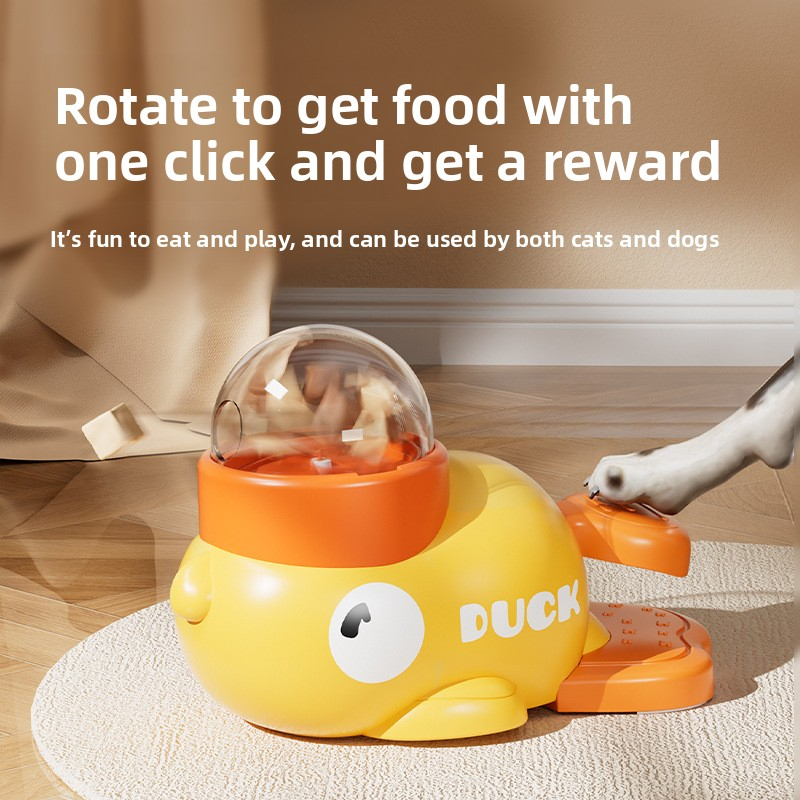 Little Yellow Duck Interactive Training Pet Feeder